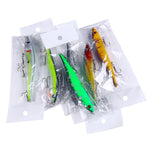 Set 6 esche da pesca Minnow dure 12cm 13.6g HENGJIA