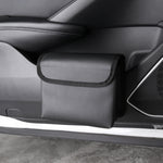 Cestino pieghevole per auto in pelle con magnete