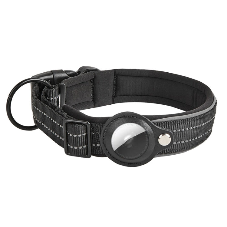 Collare per cani con custodia AirTag in neoprene riflettente