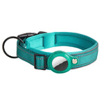 Collare per cani con custodia AirTag in neoprene riflettente