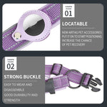 Collare per cani con custodia AirTag in neoprene riflettente
