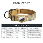 Collare per cani con custodia AirTag in neoprene riflettente