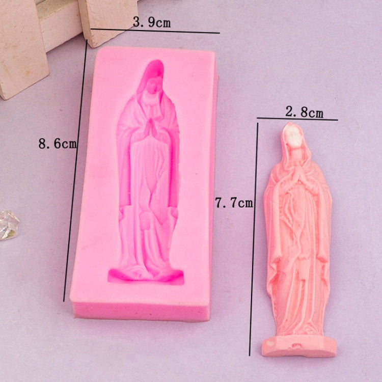 Stampo silicone per dolci Vergine Maria 10x6x2 cm