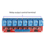 Modulo relè con isolamento optoaccoppiatore 5V 2/4/8 canali