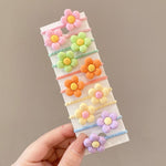 Set 10 fasce per capelli bambini in pelle e resina