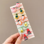 Set 10 fasce per capelli bambini in pelle e resina
