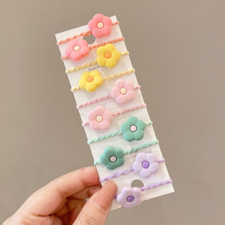 Set 10 fasce per capelli bambini in pelle e resina