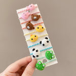 Set 10 fasce per capelli bambini in pelle e resina