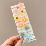 Set 10 fasce per capelli bambini in pelle e resina