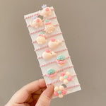 Set 10 fasce per capelli bambini in pelle e resina