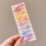 Set 10 fasce per capelli bambini in pelle e resina