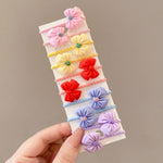 Set 10 fasce per capelli bambini in pelle e resina