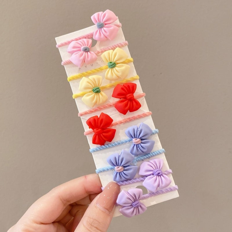 Set 10 fasce per capelli bambini in pelle e resina