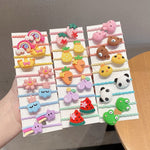 Set 10 fasce per capelli bambini in pelle e resina