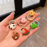 Set 10 fasce per capelli bambini in pelle e resina