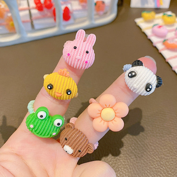 Set 10 fasce per capelli bambini in pelle e resina