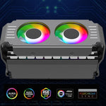 Memory Cooler ARGB doppia ventola per DDR DDR2 DDR3 DDR4 DDR5