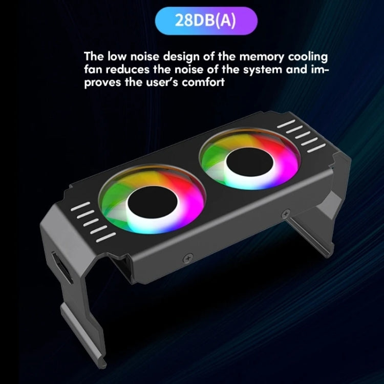Memory Cooler ARGB doppia ventola per DDR DDR2 DDR3 DDR4 DDR5