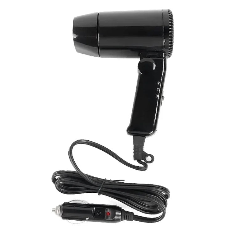 Asciugacapelli portatile 12V per auto con supporto