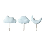 Set 3 ganci adesivi senza fori per parete casa
