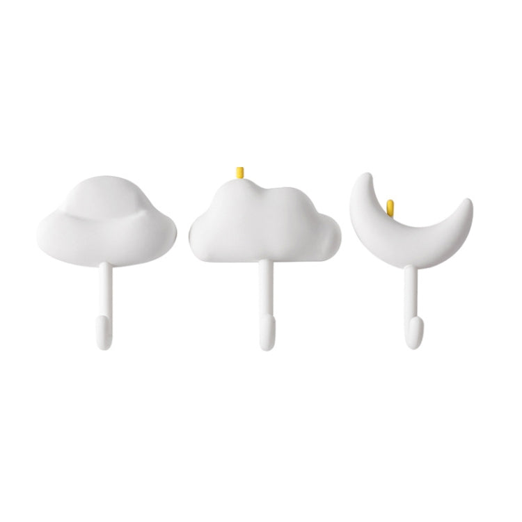 Set 3 ganci adesivi senza fori per parete casa