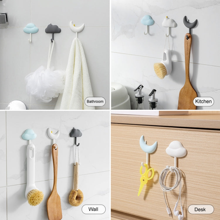Set 3 ganci adesivi senza fori per parete casa