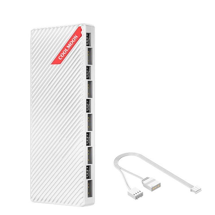 Coolmoon AM10 Hub ventola ARGB PWM 10 porte 12V 5V