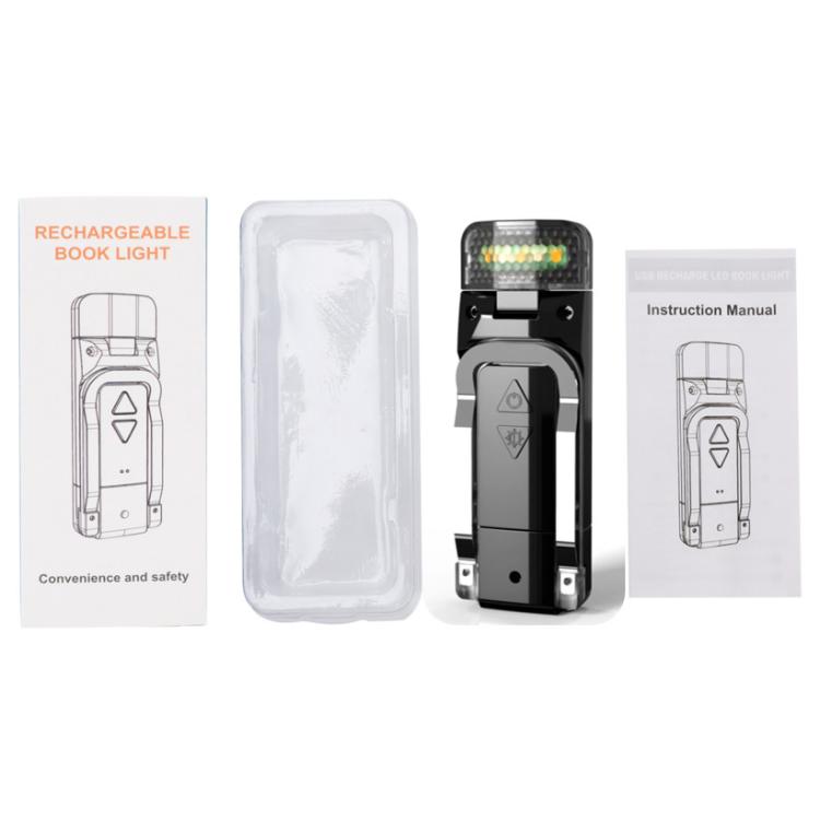 Lampada da lettura a clip ricaricabile USB LED