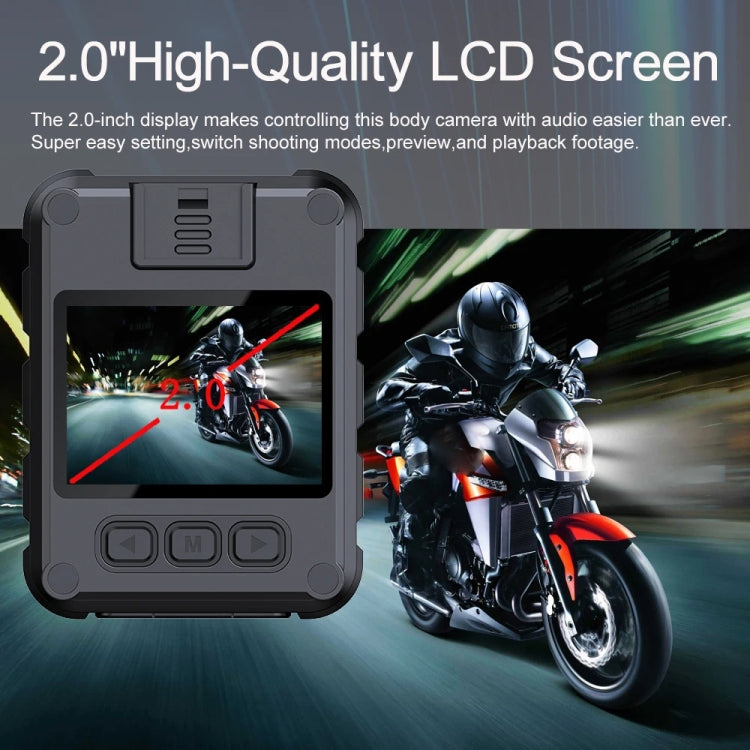 Videoregistratore portatile con schermo IPS 2" 1080P/2K WiFi