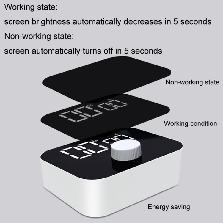 Timer da cucina LED rotante con magnete 99 minuti