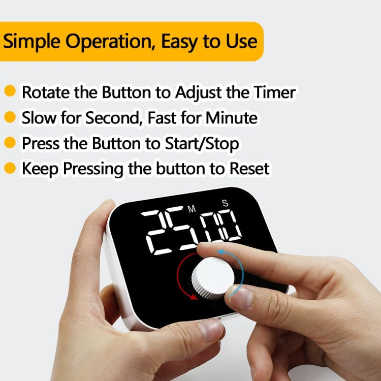 Timer da cucina LED rotante con magnete 99 minuti