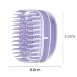 Spazzola massaggio cuoio capelluto in silicone