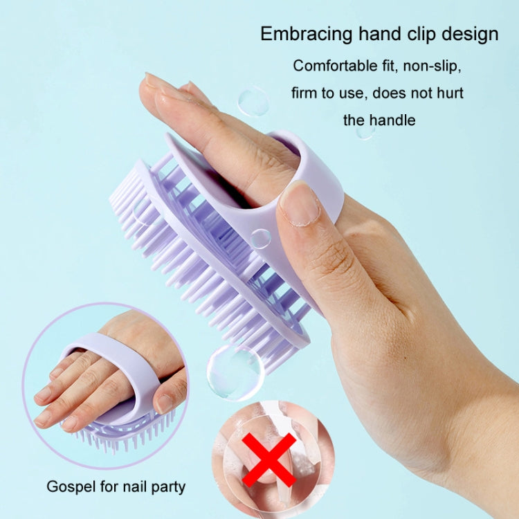 Spazzola massaggio cuoio capelluto in silicone