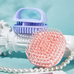 Spazzola massaggio cuoio capelluto in silicone