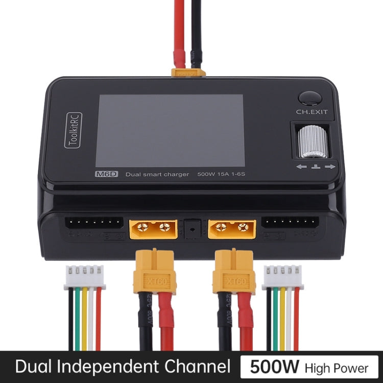 ToolkitRC M6D 500W caricabatterie bilanciato per batterie LiPo