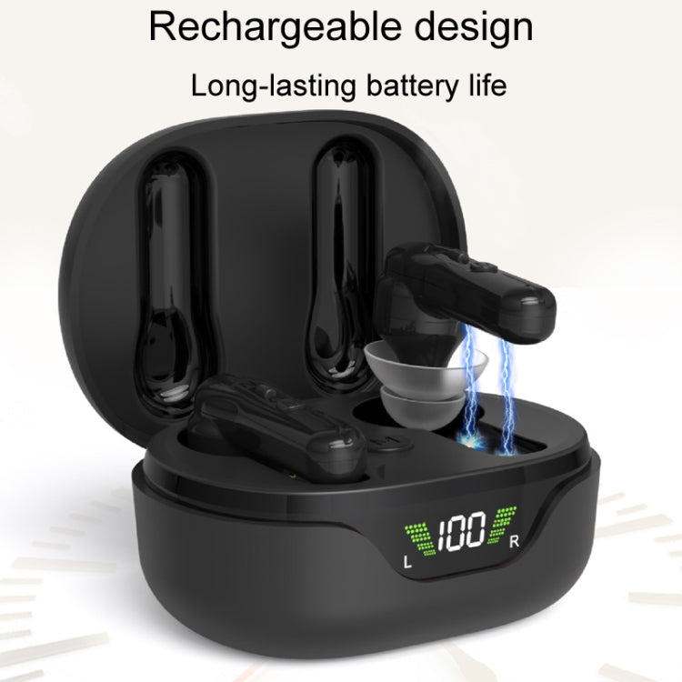 1 paio di amplificatori acustici per apparecchi acustici intrauricolari ricaricabili, In-Ear