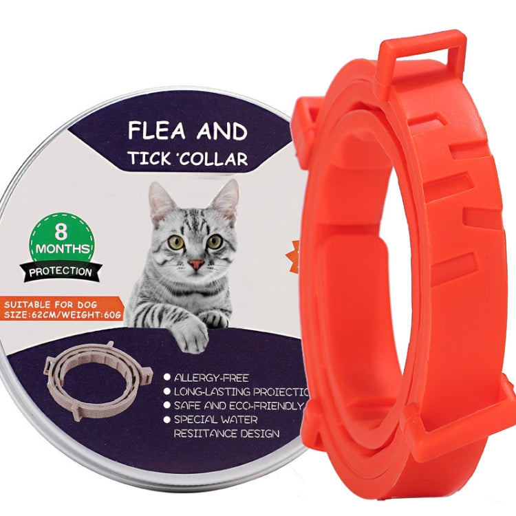 Collare antipulci e zecche per cani e gatti con custodia in allum