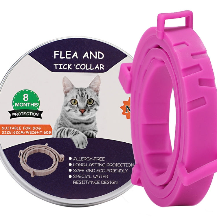 Collare antipulci e zecche per cani e gatti con custodia in allum