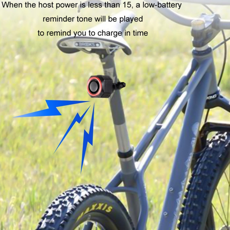 Luce posteriore bicicletta con allarme antifurto e telecomando