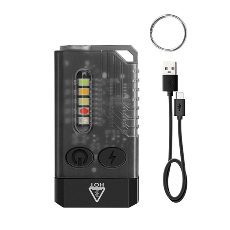 V10 Portachiavi torcia USB ricaricabile 1000 lumen