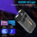 V10 Portachiavi torcia USB ricaricabile 1000 lumen