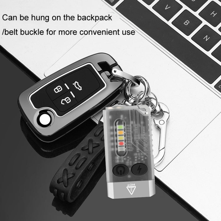 V10 Portachiavi torcia USB ricaricabile 1000 lumen