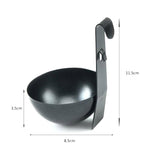 Stampo per uova in camicia in acciaio inox 12x10 cm