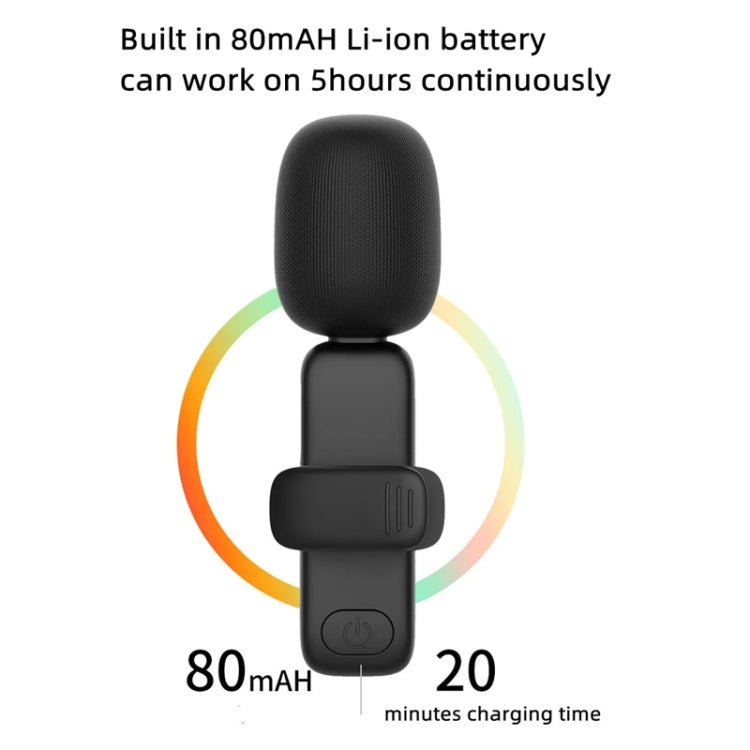 Microfono lavalier wireless Elebest da 3,5 mm Mini microfono a clip, One Drag One Set 1