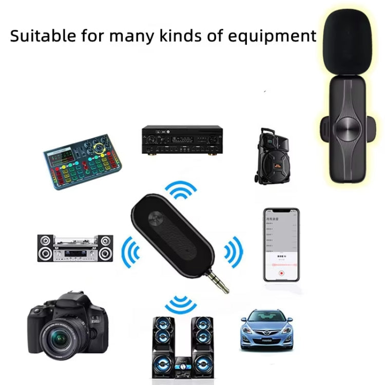 Microfono lavalier wireless Elebest da 3,5 mm Mini microfono a clip, One Drag One Set 1