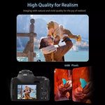 Videocamera digitale WiFi 4K 64MP con zoom ottico 12X