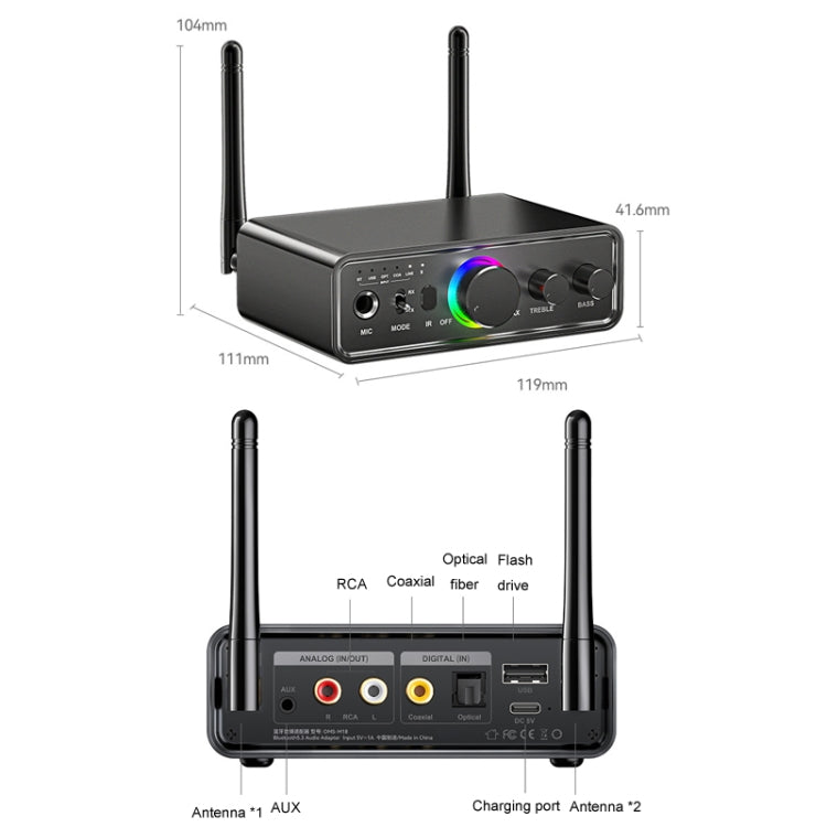 Adattatore Bluetooth OMS-M18 ricevitore audio 5.3