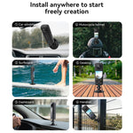 Supporto adesivo flessibile per action camera 1/4 pollice