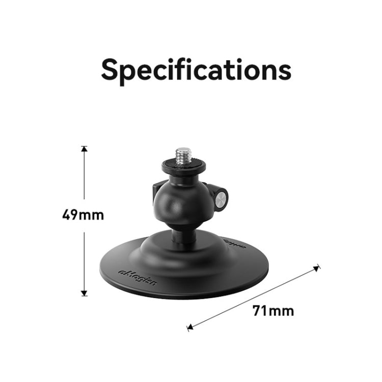 Supporto adesivo flessibile per action camera 1/4 pollice