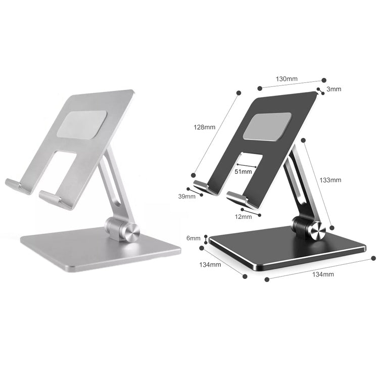 Supporto tablet in lega di alluminio pieghevole da tavolo